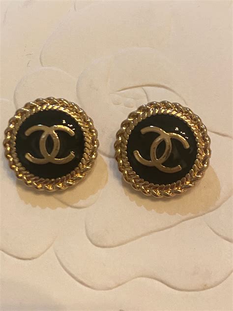 chanel buttons for sale|chanel button brooch on ebay.